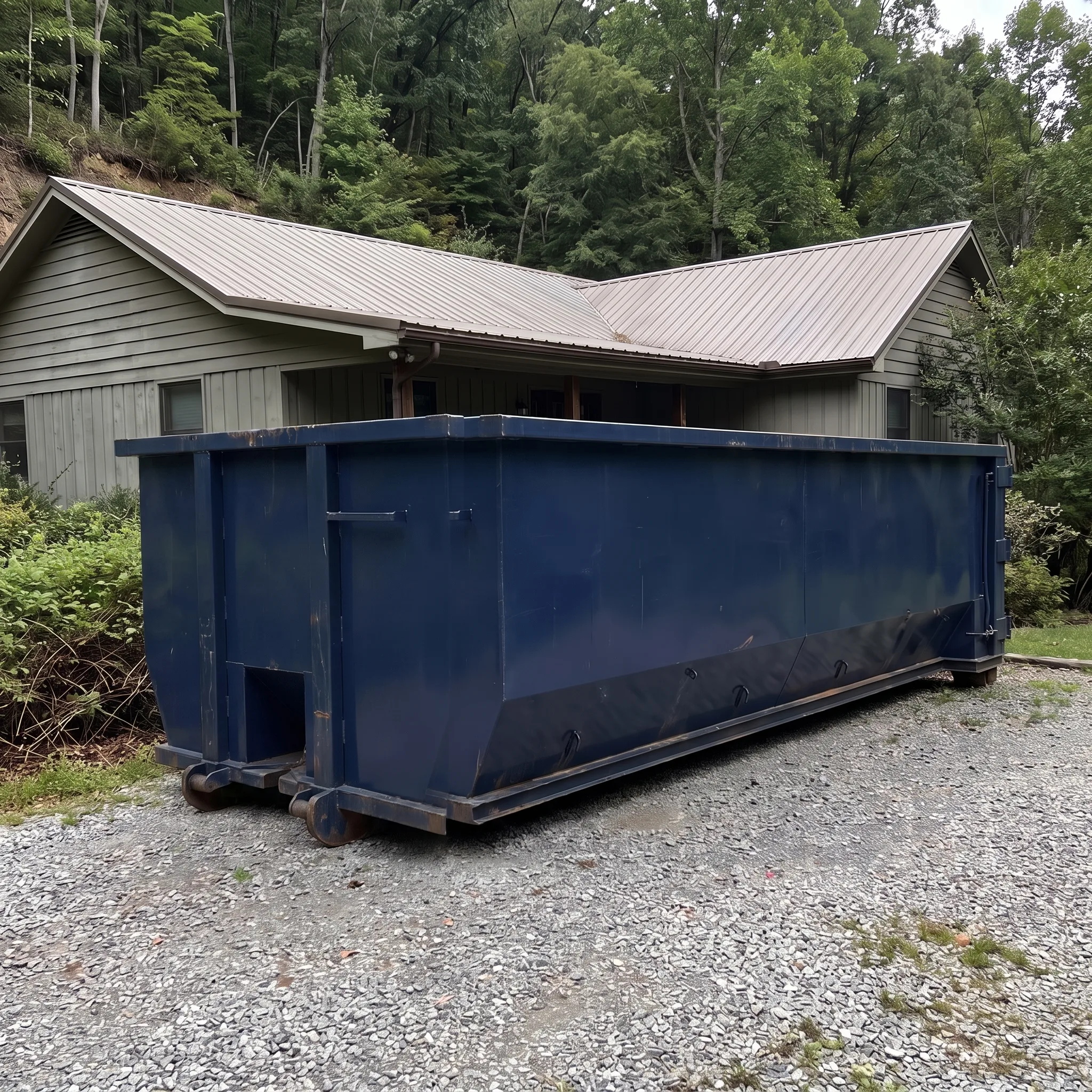 Dumpster on a Anchorage, AK job site